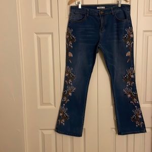 Embroidered jeans